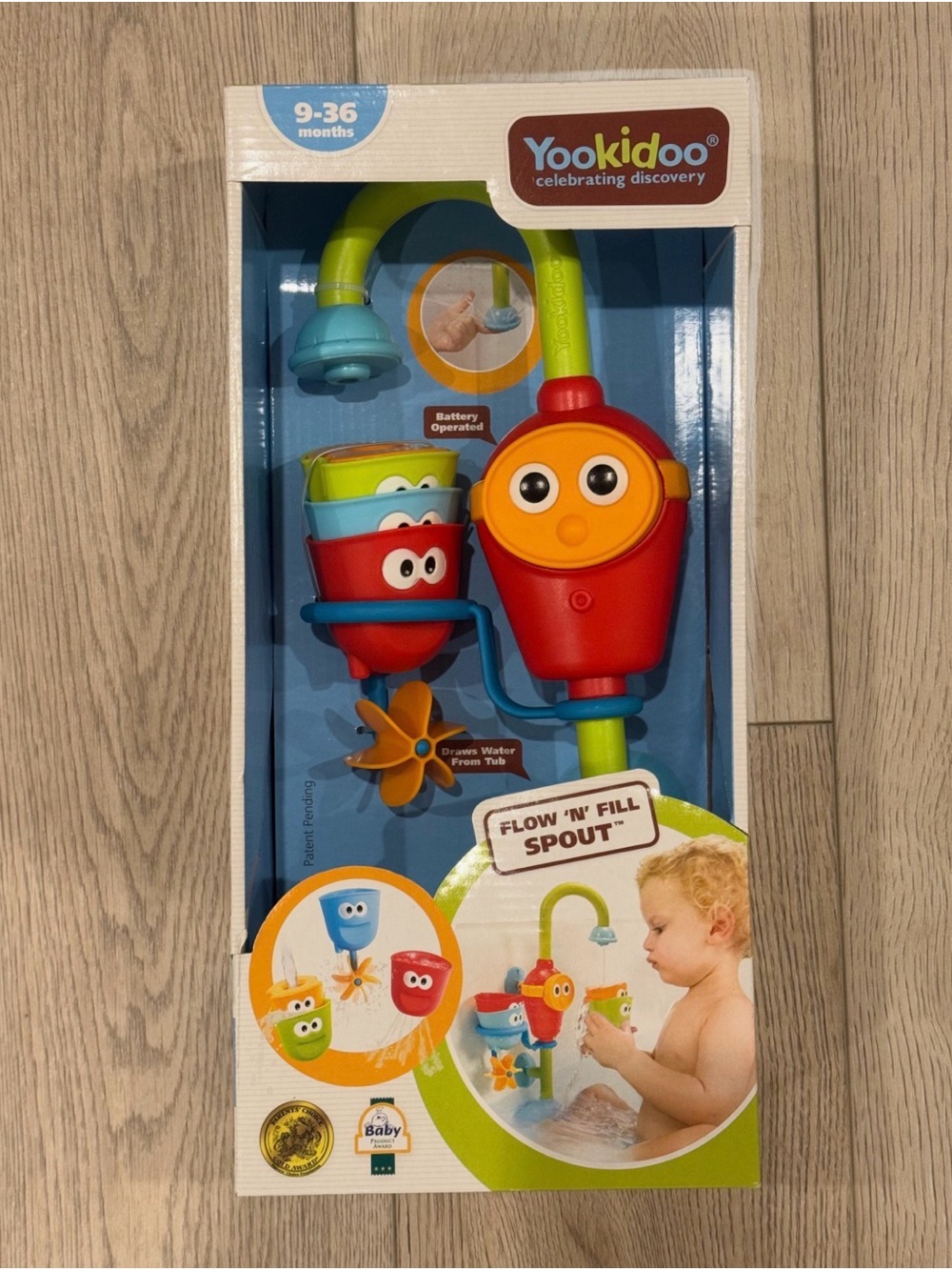 Flow n’fill Spout Continous Flow Bath Toy NWT